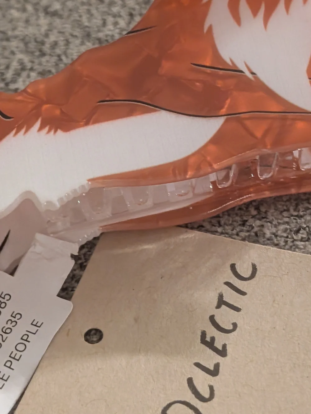 Free People Small Fox Hair Clip - Orange and White For Women Or Kids